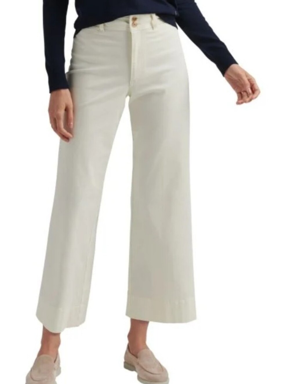 New Peter Millar Karlie Stretch Sateen Wide Leg Golf Pants 8